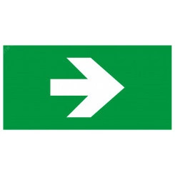 Пиктограмма бэклит для аварийного светильника SSA-103 259x135мм Стрелка без текста INFO-SSA-119