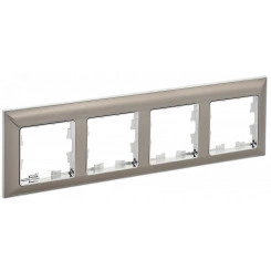 BRITE Рамка 4 поста РУ-4-Бр хром/никель IEK
