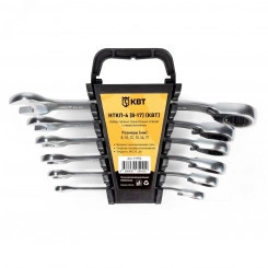 Набор гаечных комбинированных трещоточных ключей НТКП-6 (8-17) с переключателем реверса PROFESSIONAL Набор гаечных комбинированных трещоточных ключей НТКП-6 (8-17) с переключателем реверса PROFESSIONAL