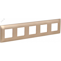 SKANDY Рамка 5-местная SK-F05Sa песочный IEK