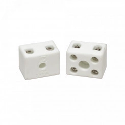 Клемма керамическая латунь 6 мм 2 пары контактов с крепежным отверстием Клемма керамическая латунь 6 мм 2 пары контактов с крепежным отверстием