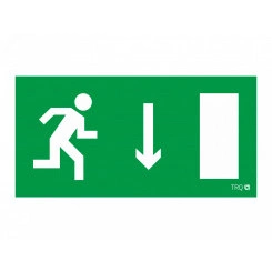 Указатель двери правосторонний (260x117) белый oracal URAN STANDARD ПЭУ 092