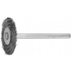 Щетка радиальная, нержавеющая сталь, на шпильке, d 20x 3,2мм, L 42мм, 1шт Щетка радиальная, нержавеющая сталь, на шпильке, d 20x 3,2мм, L 42мм, 1шт