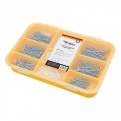 Набор саморезов и дюбелей (260 шт) KRANZ Набор саморезов и дюбелей (260 шт) KRANZ