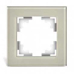 Рамка одноместная, Катрин, стекло, дымчатый Stekker Рамка одноместная, Катрин, стекло, дымчатый Stekker
