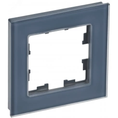 BRITE Рамка 1 пост РУ-1-2-Бр стекло маренго матовый IEK