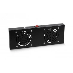 Модуль вентиляторный с 2-я вентиляторами для      установки в настенные шкафы серии SH-05F, цвет    черный (RAL9004)