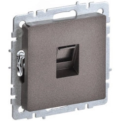 BRITE Розетка компьютерная RJ45 кат.6 РК11-БрТБ темная бронза IEK BRITE Розетка компьютерная RJ45 кат.6 РК11-БрТБ темная бронза IEK