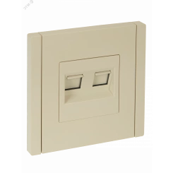 FORTE&PIANO Розетка двойная RJ11+RJ45 кат.5E FP435 ваниль IEK FORTE&PIANO Розетка двойная RJ11+RJ45 кат.5E FP435 ваниль IEK