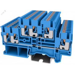 Клемма TP 2-уровневая, сечение 2,5 мм. кв., синяя