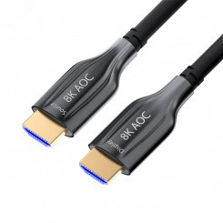 Оптический кабель HDMI 2.1 19М на 19М, 30 м., черный