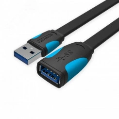 Кабель удлинитель USB 3.0 AM на AF, плоский, 1.5 м.