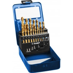 Набор сверл по металлу, 19шт(1-10мм), сталь Р6М5К5, класс А, кобальт Набор сверл по металлу, 19шт(1-10мм), сталь Р6М5К5, класс А, кобальт