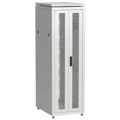 Шкаф напольный сетевой 19' LINEA N 38U 600х800мм передняя распашная перфорированная дверь задняя перфорированная серый Шкаф напольный сетевой 19' LINEA N 38U 600х800мм передняя распашная перфорированная дверь задняя перфорированная серый