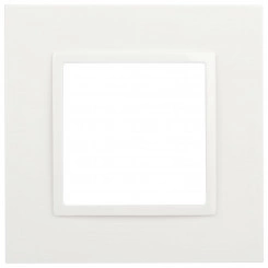 Рамка для розеток и выключателей Elegance 14-5011-01 Classic, на 1 пост, белый