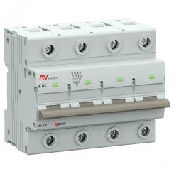 Выключатель автоматический AV-125 4P 63A (C) 10kA EKF AVERES