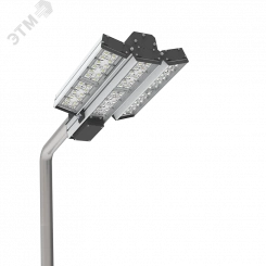 Светильник светодиодный для охранного периметра Cerberus 150 Вт консольный 5000 К IP67 NEMA RAL9005 черный