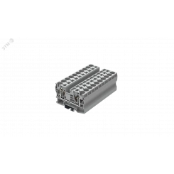 Клемма TC 1-1 пружинная, сечение 16 мм. кв., серая