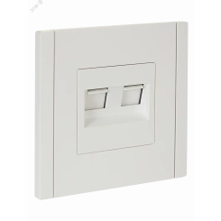FORTE&PIANO Розетка компьютерная двойная RJ45 кат.6 FP234 белый IEK FORTE&PIANO Розетка компьютерная двойная RJ45 кат.6 FP234 белый IEK