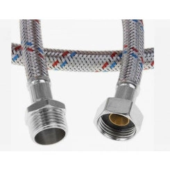 Подводка гибкая для воды нерж.сталь 1/2 ВН 120 см Подводка гибкая для воды нерж.сталь 1/2 ВН 120 см