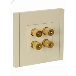 FORTE&PIANO Аудиорозетка 4-местная FP439 ваниль IEK