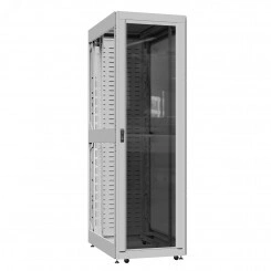 Шкаф серверный 42U 800х1000 передняя дверь: стекло IP41. задняя дверь: протект IP41. боковые панели: без. цвет: серый RAL7035 