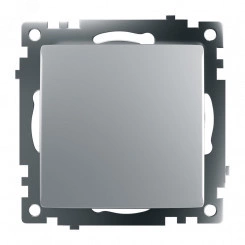 Переключатель перекрестный 1-клавишный (механизм), 250В, 10А, серия Катрин, серебро, GLS10-7110-03 Переключатель перекрестный 1-клавишный (механизм), 250В, 10А, серия Катрин, серебро, GLS10-7110-03