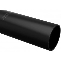 Труба гладкая жесткая ПВХ D=25мм черная 3м        (60м/компл) IEK