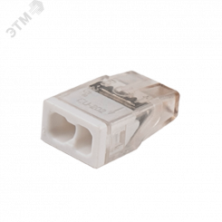 Клеммы монтажные PTC-2P 2273-202 450V 32A 0,14-4.0mm2 , 2 отверстия,  прозрачные, 100 шт.