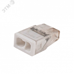 Клеммы монтажные PTC-2P 2273-202 450V 32A 0,14-4.0mm2 , 2 отверстия,  прозрачные, 100 шт.