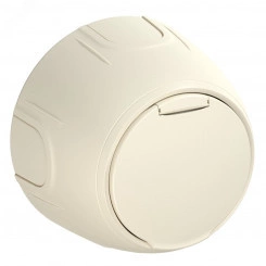 Розетка с крышкой, с заземлением Rotondo, винтовые контакты, цвет бежевый Розетка с крышкой, с заземлением Rotondo, винтовые контакты, цвет бежевый