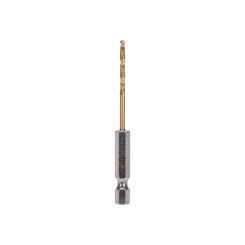 Сверло по металлу, 2,5 мм, Р6М5, ТИТАН, шестигранный хвостовик (1 шт. в упаковке) DIN 338 Сверло по металлу, 2,5 мм, Р6М5, ТИТАН, шестигранный хвостовик (1 шт. в упаковке) DIN 338