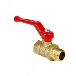 Кран шаровой N/P 3/4 ВР/НР рычаг, латунный 11Б27фт1М