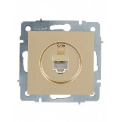 VESNA Розетка компьютерная золото 140