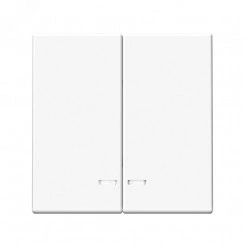 ARTGALLERY 2-клавишный выключатель с подсветкой, сх.5а, 10АХ, механизм, лотос