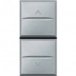 Axolute Переключатель двухкнопочный 16А 1Р 1-0-2 алюминий