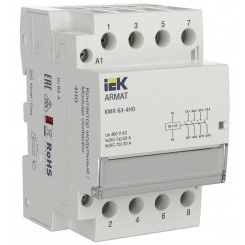 ARMAT Контактор модульный KMR 63А 48В AC 4НО IEK ARMAT Контактор модульный KMR 63А 48В AC 4НО IEK