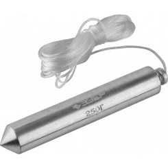 Отвес ''Мастер'' строительный со шнуром, в пластиковом контейнере, 250 г