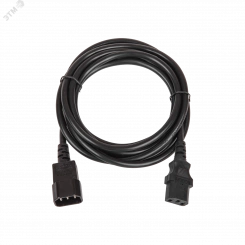 Кабель питания C14 - C13 3x0.75мм2 1.8 м 250В 6A черный