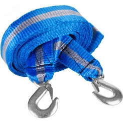 Трос буксировочный ''ЭКСПЕРТ'', 2 крюка, сумка, 5м, 3,5т Трос буксировочный ''ЭКСПЕРТ'', 2 крюка, сумка, 5м, 3,5т