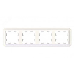 ATLASDESIGN ANTIQUE 4-постовая рамка, универсальная, ЖЕМЧУГ