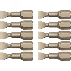 Насадка бита SL1.6x8.0, 25 мм, E-form (MZ), 10 шт. Насадка бита SL1.6x8.0, 25 мм, E-form (MZ), 10 шт.