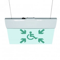 Оповещатель световой М-24-УЛЬТРА Место сбора для МГН (пиктограмма) (подвесное крепление) Оповещатель световой М-24-УЛЬТРА Место сбора для МГН (пиктограмма) (подвесное крепление)