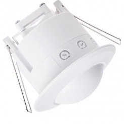 Датчик движения точечный микроволновый ДДТМ01 360град 1200Вт 3-2000Лк 1-8м 10-720сек Датчик движения точечный микроволновый ДДТМ01 360град 1200Вт 3-2000Лк 1-8м 10-720сек