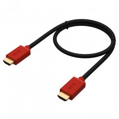 Кабель HDMI 1.4 19М на 19М, 3 м., черный-красный