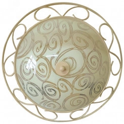 Светильник НПБ-01-3x60-160 04236 Фурия 400 мтовый шампань корпус Орнамент бежевый индивидуальная упаковка