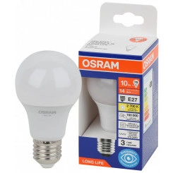 Лампа светодиодная LED 10Вт Е27 2700К 806Лм груша 220В (замена 75Вт) OSRAM Лампа светодиодная LED 10Вт Е27 2700К 806Лм груша 220В (замена 75Вт) OSRAM
