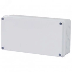 Коробка разветвительная 200*100*70 мм, 8 выбивных отверстий, IP65, светло-серая, EBX31-04-65