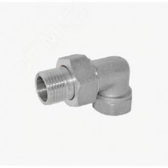 Сгон разъемный ВН 3/4' угловой (американка), никелированный, уп