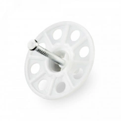 Тарельчатый дюбель гриб с гвоздем для ПМ IN20 белый (100 шт/уп) Тарельчатый дюбель гриб с гвоздем для ПМ IN20 белый (100 шт/уп)